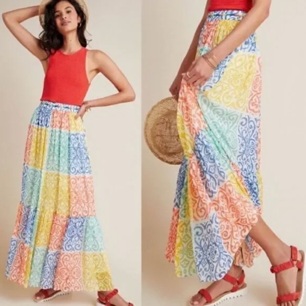 Nwt Verb By Pallavi Singhee | Anthropologie Alina Maxiskirt | Size 6